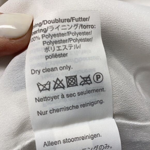 J. Crew White & Black Polka Dot Ruffle Front Dress Size 8 Tall - Picture 9 of 9